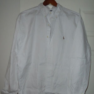 Ralph Lauren Mens shirt 16.5 34/35 white